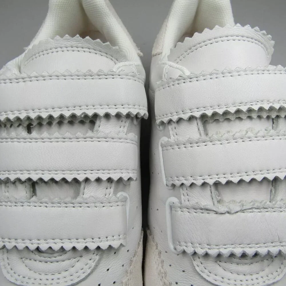 NEW SILENT D Womens Seena Sneakers Hook & Loop Low-Top Suede Toe White - Picture 5 of 9